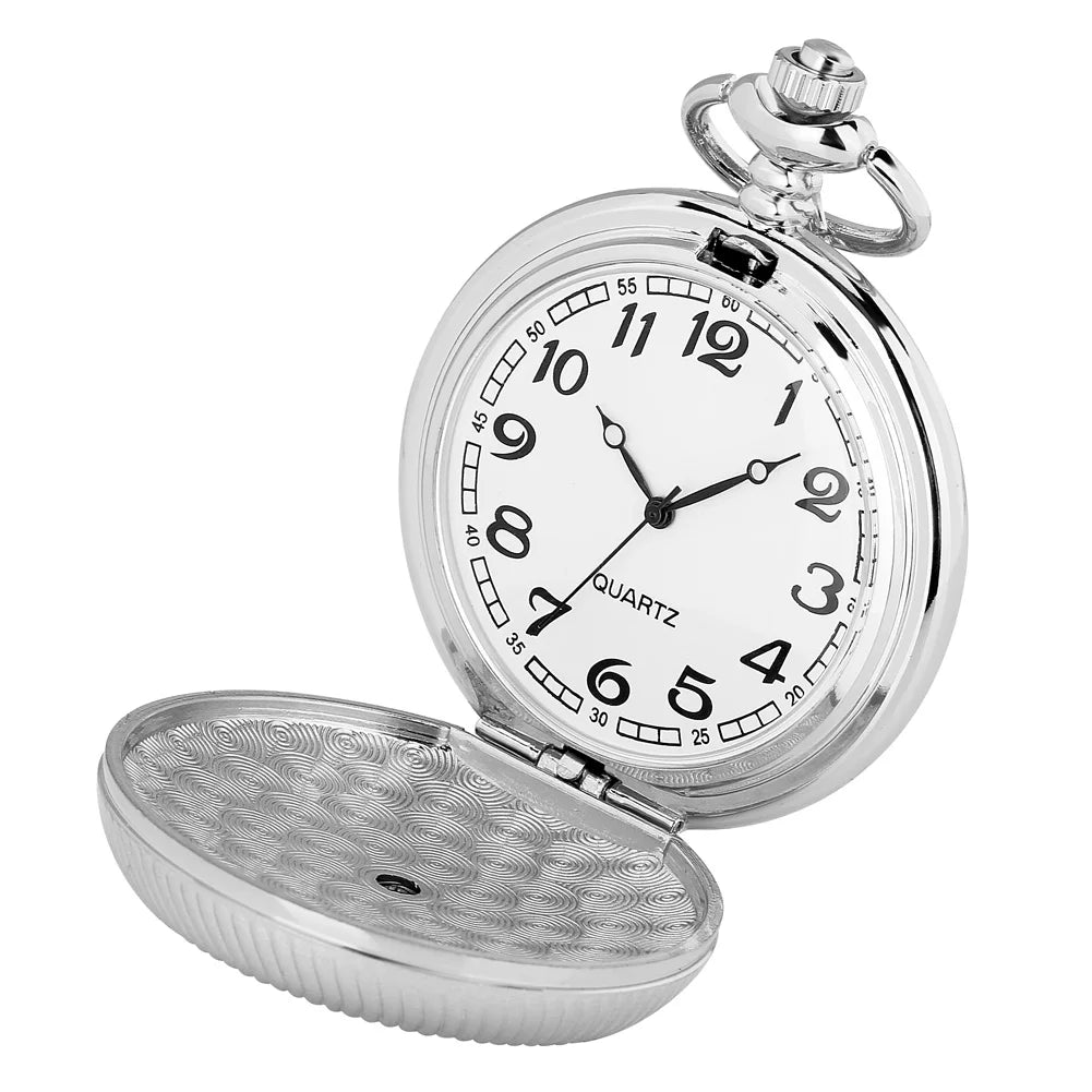Montre collier à Fleur Bleue et argent - montre-de-poche-gousset