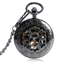 Montre à gousset vintage Leaf Clover mécanique