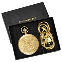 Montre à gousset mécanique Bird Gold Garden