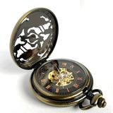 Montre Gousset Mécanique Demi-Chasseur Chiffres Romains - montre-de-poche-gousset