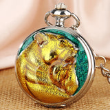Montre à gousset mécanique ours