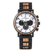 Montre bracelet en bois Chronographe
