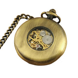 Montre Gousset Mécanique Vintage Chasseur Pierres Bleus - montre-de-poche-gousset