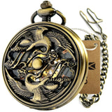 Montre Gousset Mécanique Demi-Chasseur Chiffres Romains - montre-de-poche-gousset