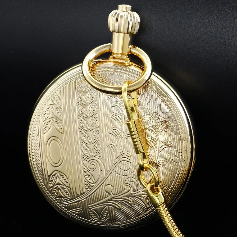 Montre à gousset mécanique Golden Bell - montre-de-poche-gousset