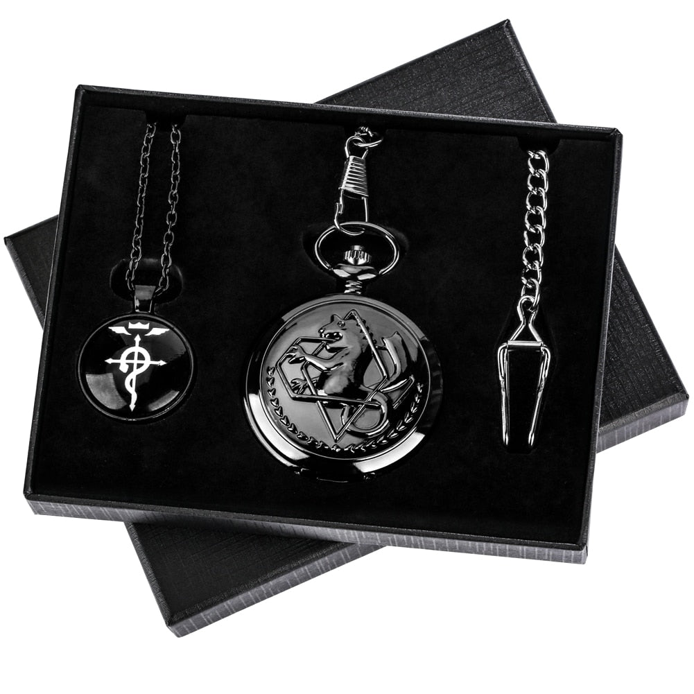 Coffret montre à gousset quartz Fullmetal Alchemist