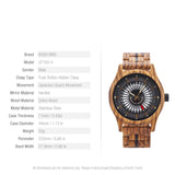 Montres en bois pour hommes à quartz Chronographe - montre-de-poche-gousset