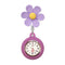 Montre infirmière originale fleurs orange 5