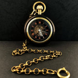 Montre en bois mécanique Mahogany - montre-de-poche-gousset