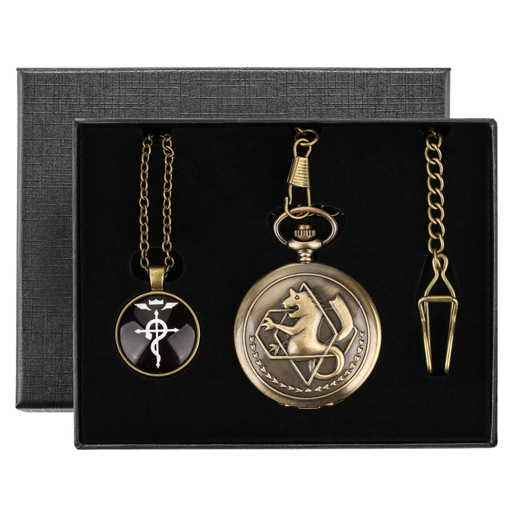 Coffret montre à gousset quartz Fullmetal Alchemist