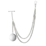 Chaîne de Gousset Héritage Victorien Argent Poli Miroir - montre-de-poche-gousset