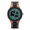 Montre bracelet en bois luminus green GZ008-4A