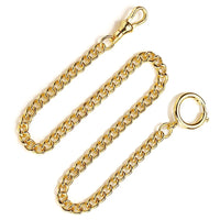 Chaîne de Gousset Maille Gourmette Or Jaune Poli Élégant