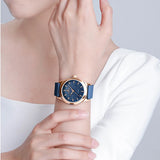 Montre-bracelet sublime bleue femme