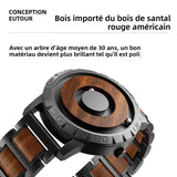 Montre magnétique pour homme en bois massif - montre-de-poche-gousset