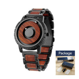 Montre magnétique pour homme en bois massif - montre-de-poche-gousset