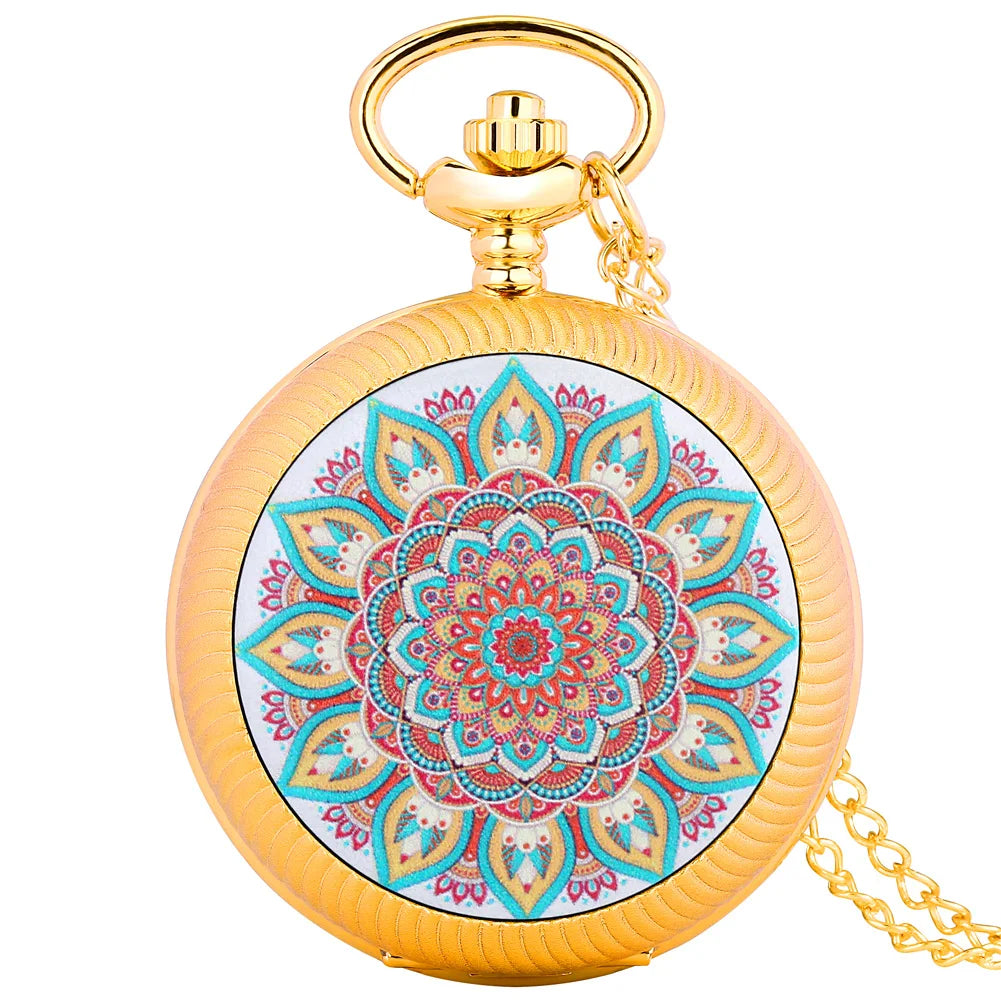 Montre Collier Rosace Tournoyante