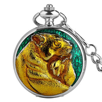 Montre à gousset mécanique ours