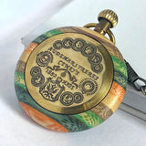 Montre Gousset Mécanique Bois Vintage Chiffres Romains - montre-de-poche-gousset