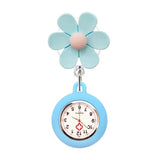 Montre infirmière originale fleurs orange