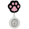 Montre infirmière extensible patte de chien Black C White