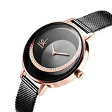 Montre bracelet quartz or rose chic femme