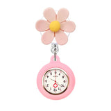Montre infirmière originale fleurs orange