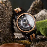 Montres en bois pour hommes à quartz Chronographe - montre-de-poche-gousset