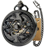 Montre Gousset Mécanique Demi-Chasseur Chiffres Romains - montre-de-poche-gousset