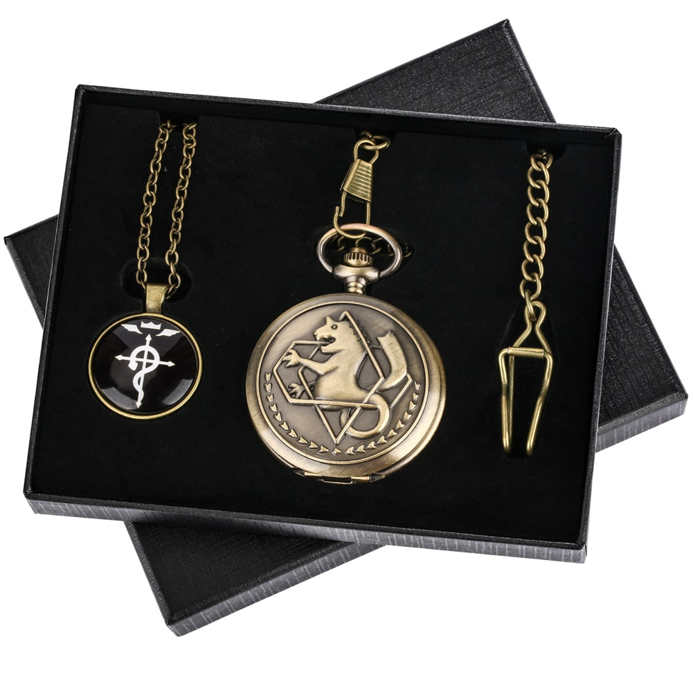 Coffret montre à gousset quartz Fullmetal Alchemist