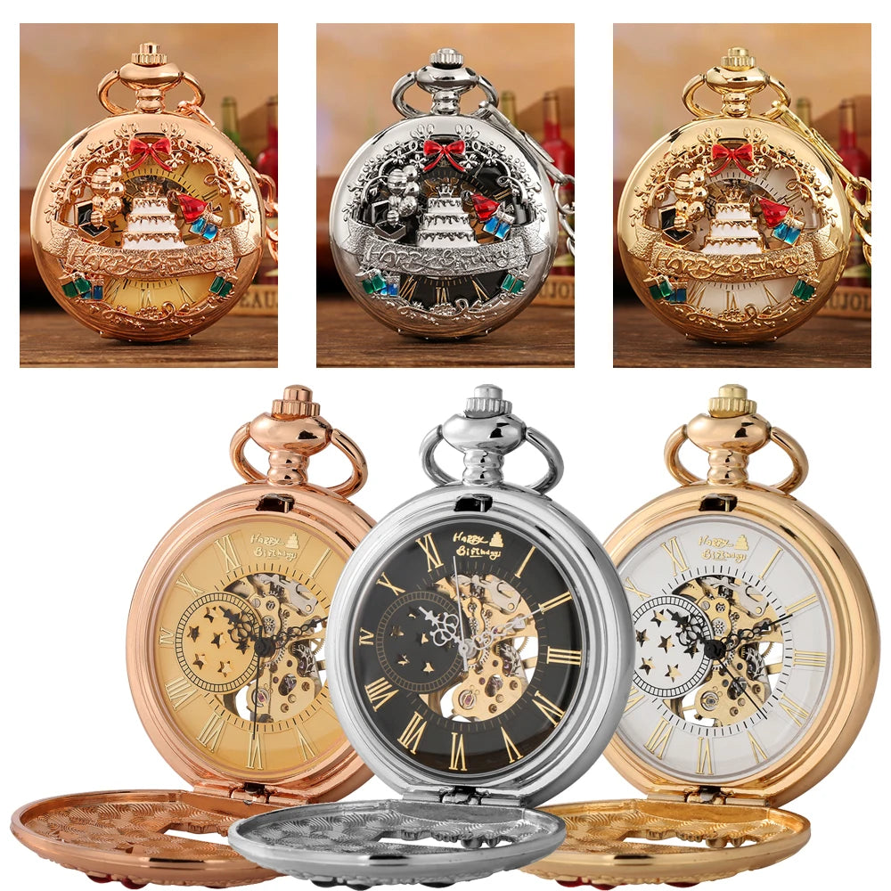 Montre gousset musicale avec horloge - montre-de-poche-gousset