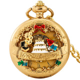 Montre gousset musicale avec horloge - montre-de-poche-gousset