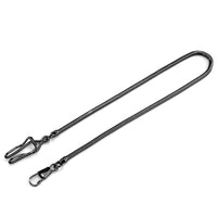 Chaine montre à gousset noir à glissière de ceinture