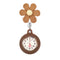 Montre infirmière originale fleurs orange 10