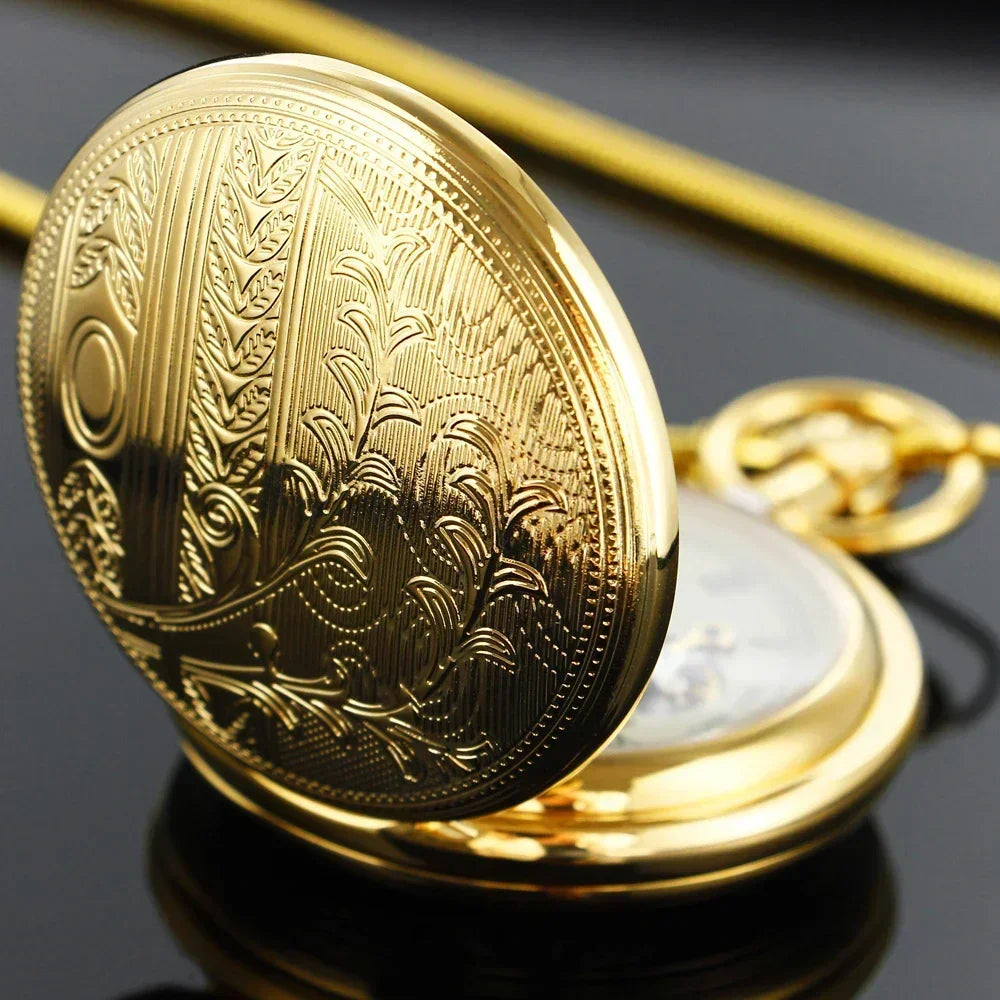 Montre à gousset mécanique Golden Bell - montre-de-poche-gousset