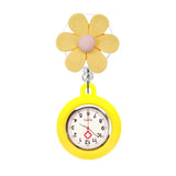 Montre infirmière originale fleurs orange