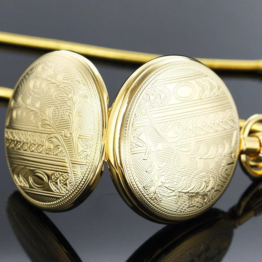 Montre à gousset mécanique Golden Bell - montre-de-poche-gousset