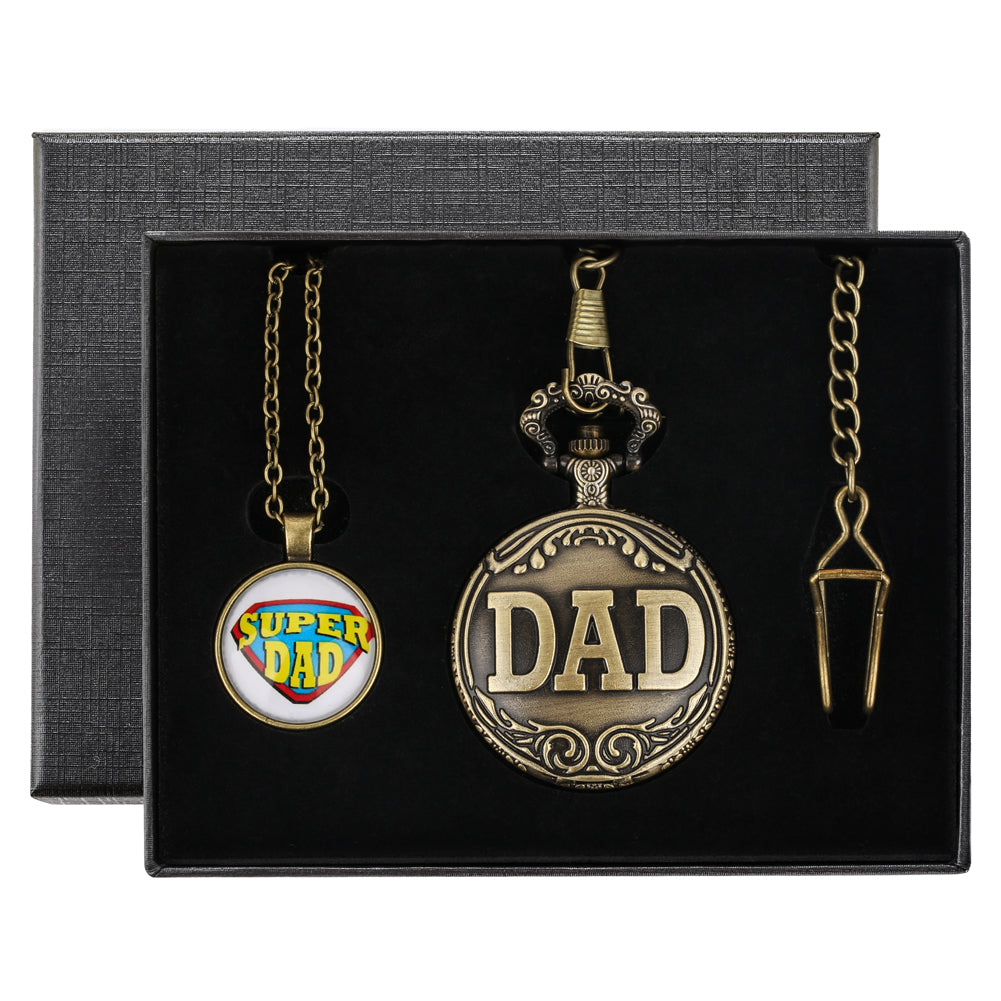 Coffret montre à gousset pour papa 'DaD'