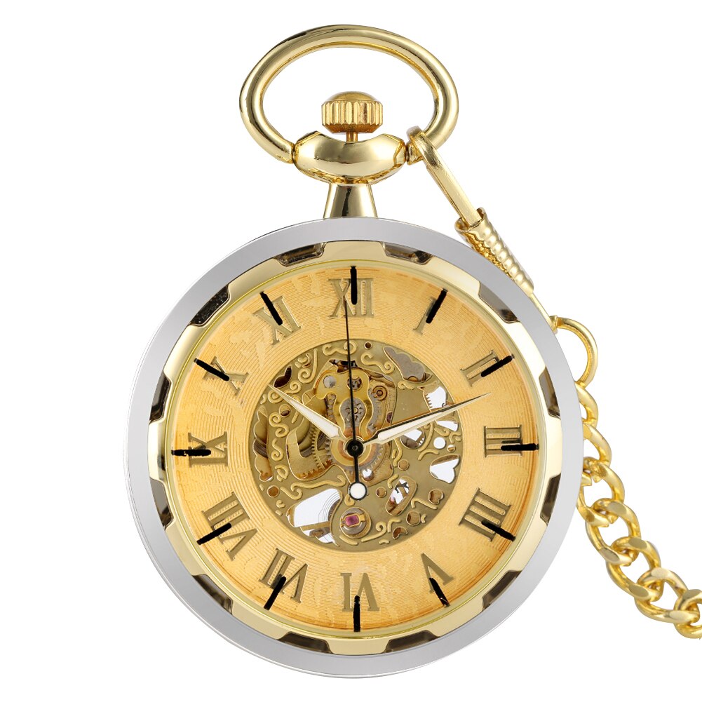 Montre de poche squelette Open Face