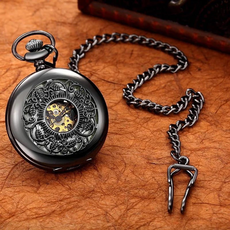 Montre de poche mécanique squelette équus