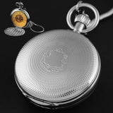 Montre Gousset Mécanique Acier Argenté Royal - montre-de-poche-gousset