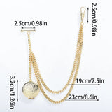 Chaîne de Gousset Héritage Victorien Argent Poli Miroir - montre-de-poche-gousset