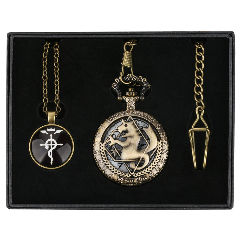 Coffret montre à gousset quartz Fullmetal Alchemist