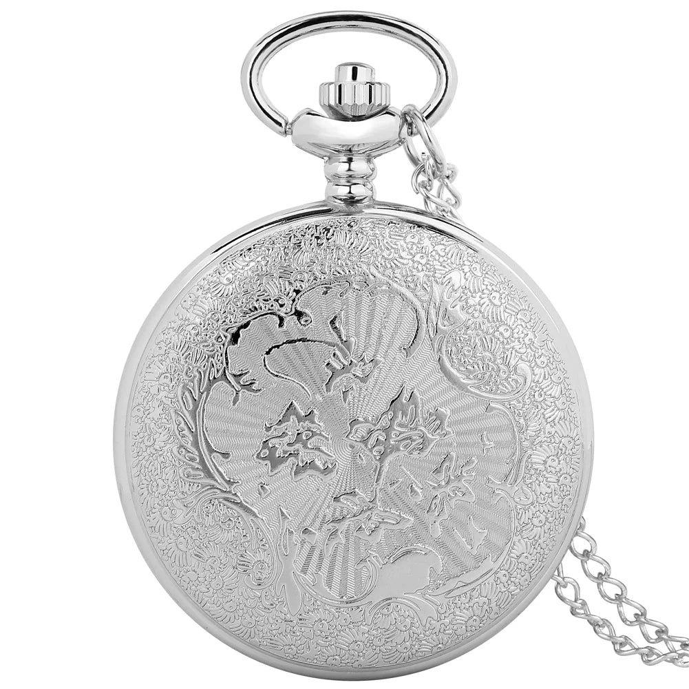 Montre Collier à Fleurs Roses et Or