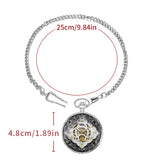 Montre gousset mécanique Flower Still - montre-de-poche-gousset