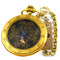 Montre Gousset Mécanique Laiton Steampunk Cadran Noir WA251
