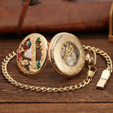 Montre gousset musicale avec horloge - montre-de-poche-gousset