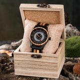 Montres en bois pour hommes à quartz Chronographe - montre-de-poche-gousset