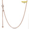 Chaine collier or pour montre à gousset avec charm Or rose / 50cm