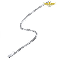 Chaine montre gousset à clip argent